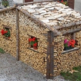 Kako staviti ogrevno drvo u okruglu gomilu drva